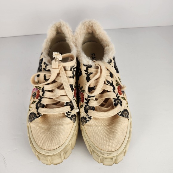 Farm Rio Women's Floral Lace-up Comfy Casual Multicolor Sneakers Size 6.5 - Picture 6 of 8